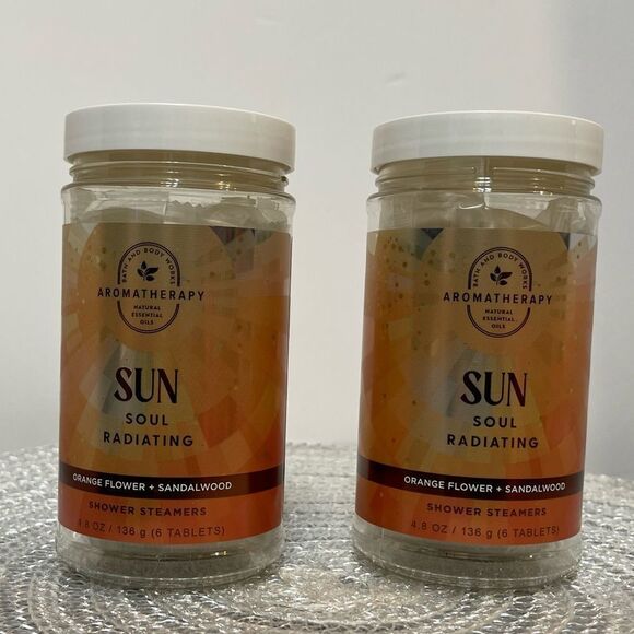 BBW Sun Soul Radiating Aromatherapy Shower Steamers Set of 2 NWT - Picture 1 of 4
